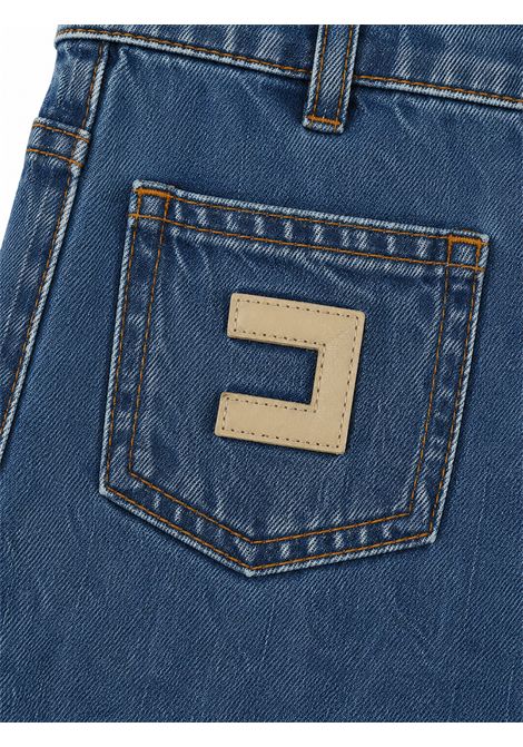 Jeans con tasche applicate ELISABETTA FRANCHI KIDS | EFPA325 C DF0114039